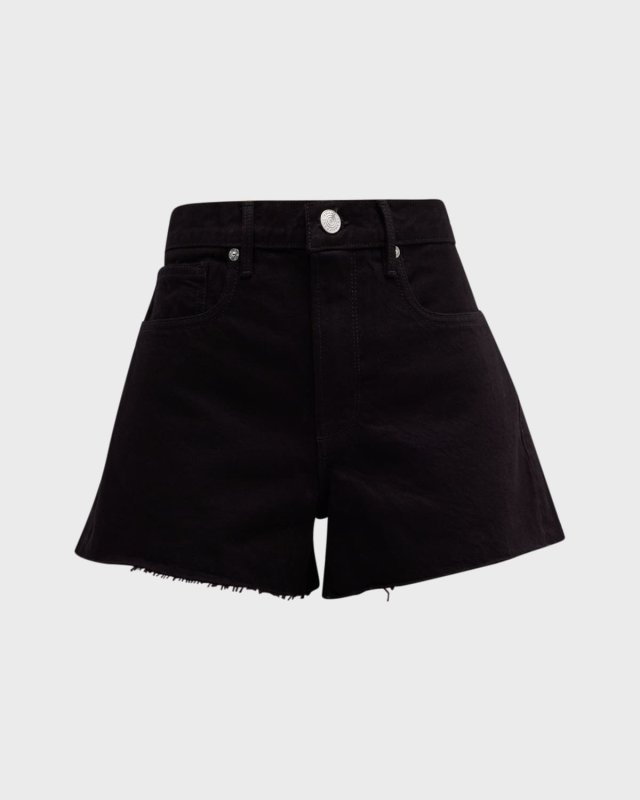 Le Brigette Raw Hem Denim Shorts